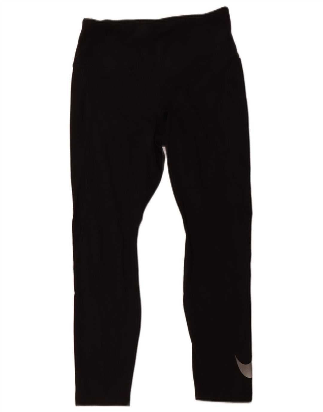 NIKE Legging court Dri Fit pour femme UK 12 Polyester noir moyen