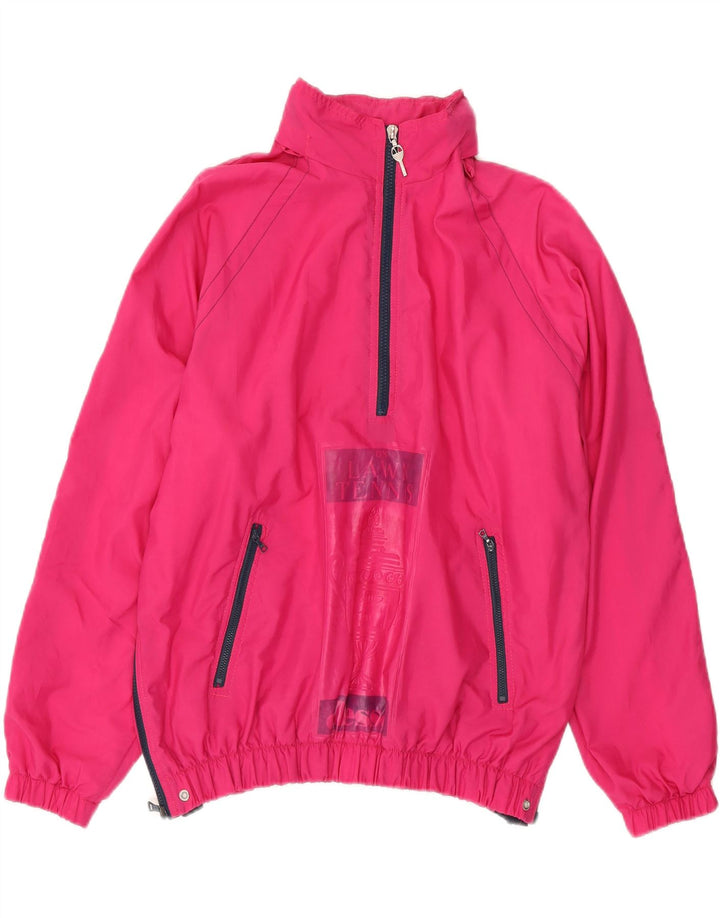 Ellesse Veste de pluie à capuche pour homme UK 38 Rose moyen