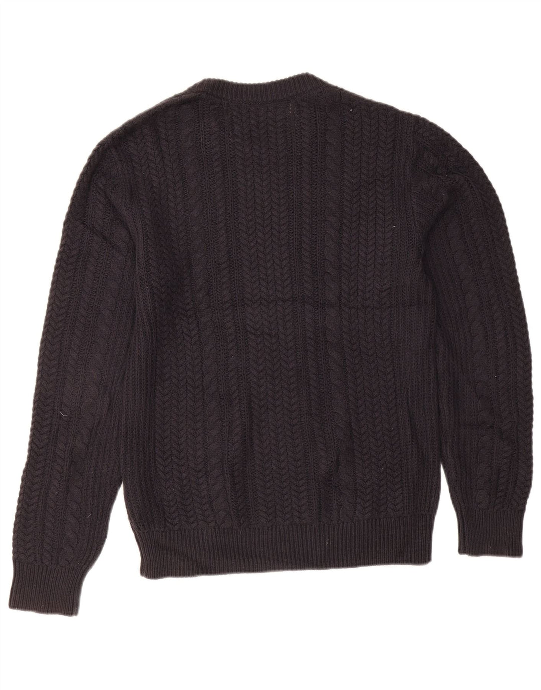 French Connection Pull col rond homme en coton bleu marine petit