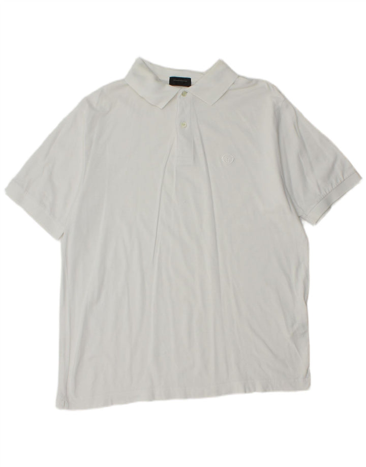 Sergio Tacchini Polo Homme IT 50 Coton Blanc Moyen