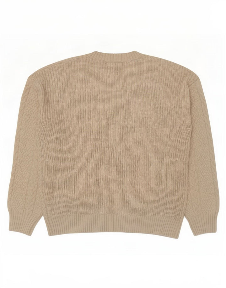 Marks & Spencer Pull col en V pour femme UK 14 Medium Off White