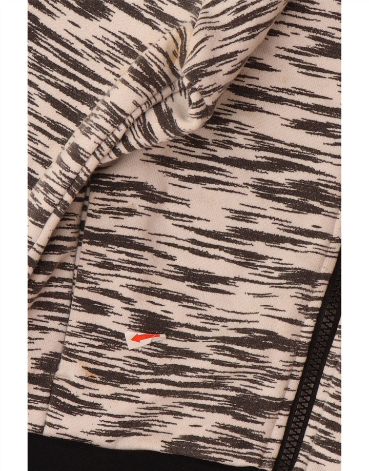 ADIDAS Pull à capuche zippé Climalite pour garçon 7-8 ans Polyester moucheté gris