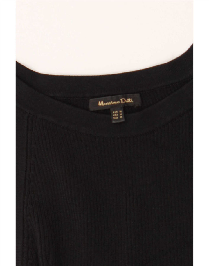 Massimo Dutti Débardeur régulier pour femme UK 12 Medium Noir