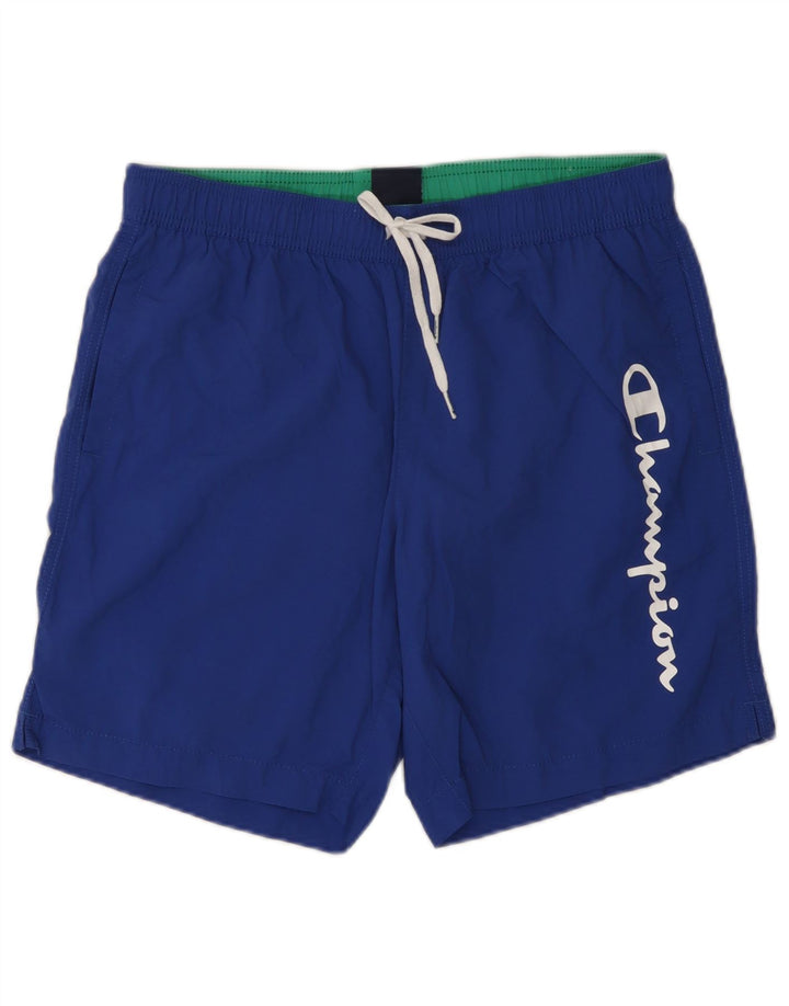 Champion Short de Bain Graphique Homme Petit Bleu Polyamide