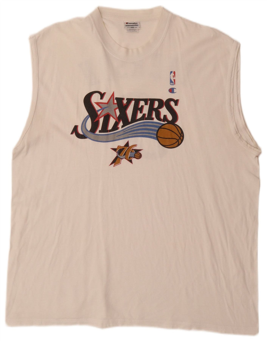 CHAMPION Débardeur Allen Iverson Philadelphia Graphic Homme Blanc 2XL