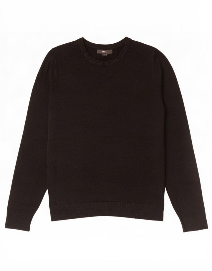 Marks & Spencer Pull Col Bateau Homme Noir Moyen Acrylique