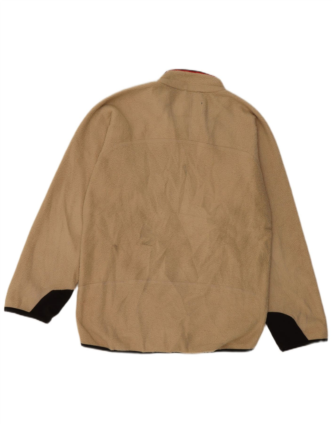 FILA Veste polaire homme UK 36 Small Beige Colourblock Polyester