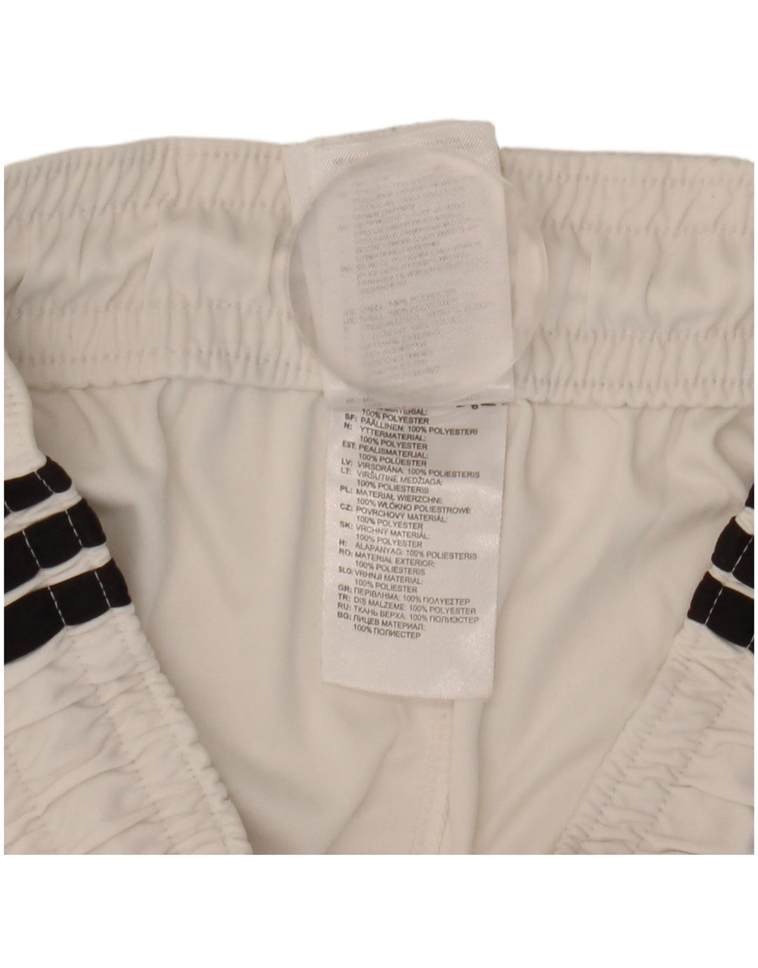 Adidas Short de sport pour homme Petit polyester blanc