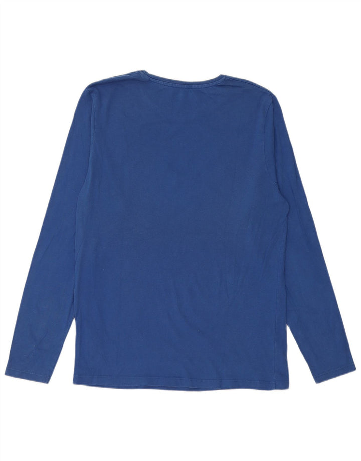 Jack & Jones Haut graphique à manches longues pour hommes en coton bleu moyen