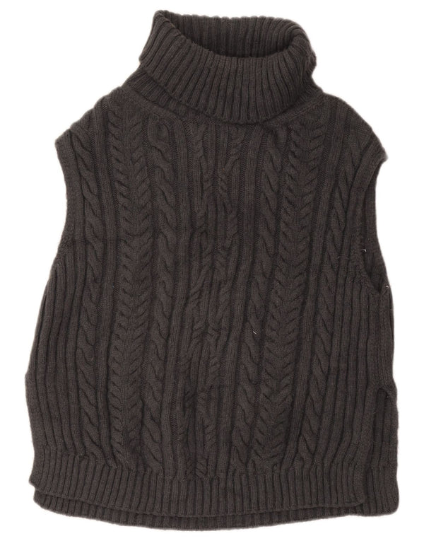 Marks & Spencer Débardeur surdimensionné pour femme UK 10 Small Gris Acrylique