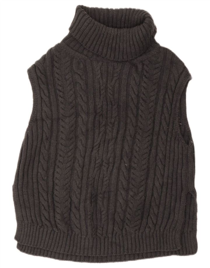 Marks & Spencer Débardeur surdimensionné pour femme UK 10 Small Gris Acrylique