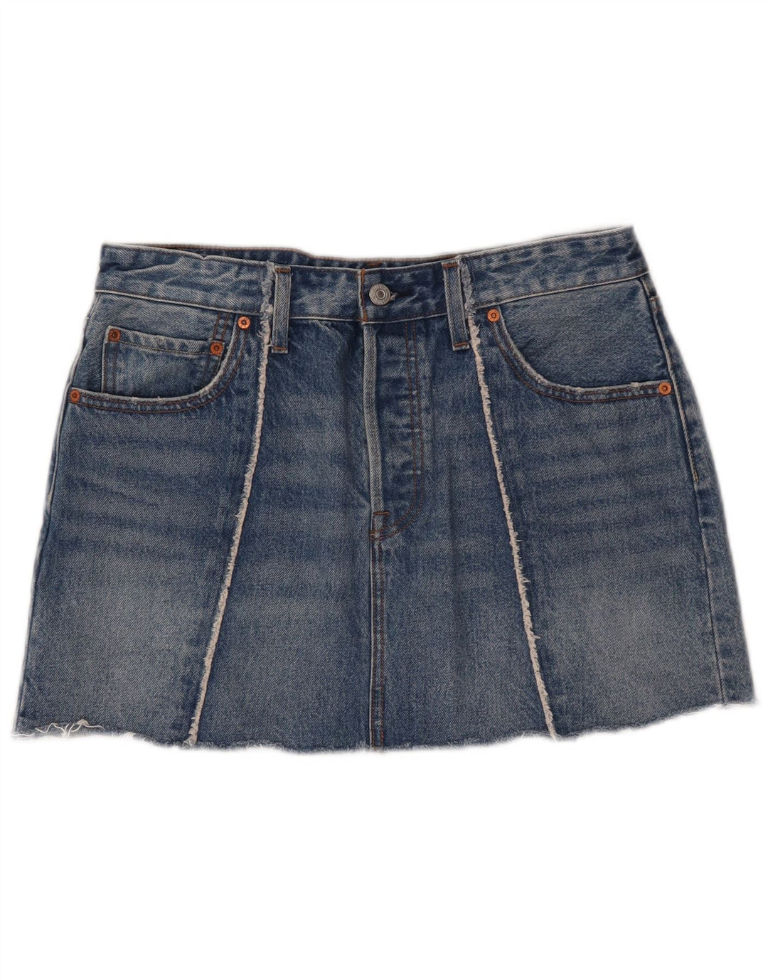 Levi's Mini Jupe En Jean W30 Femme Bleu Moyen Coton