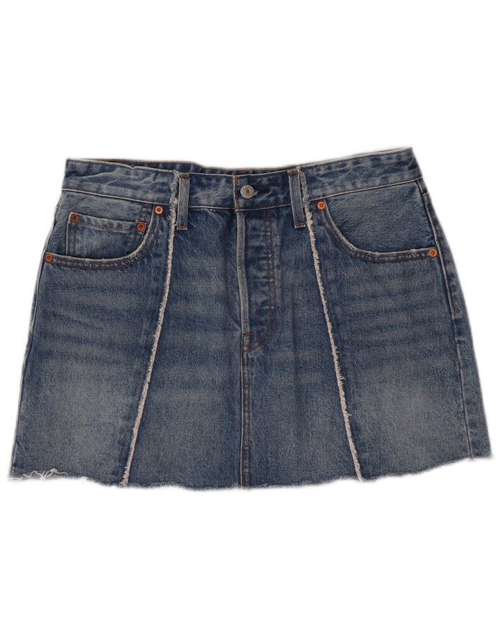 Levi's Mini Jupe En Jean W30 Femme Bleu Moyen Coton