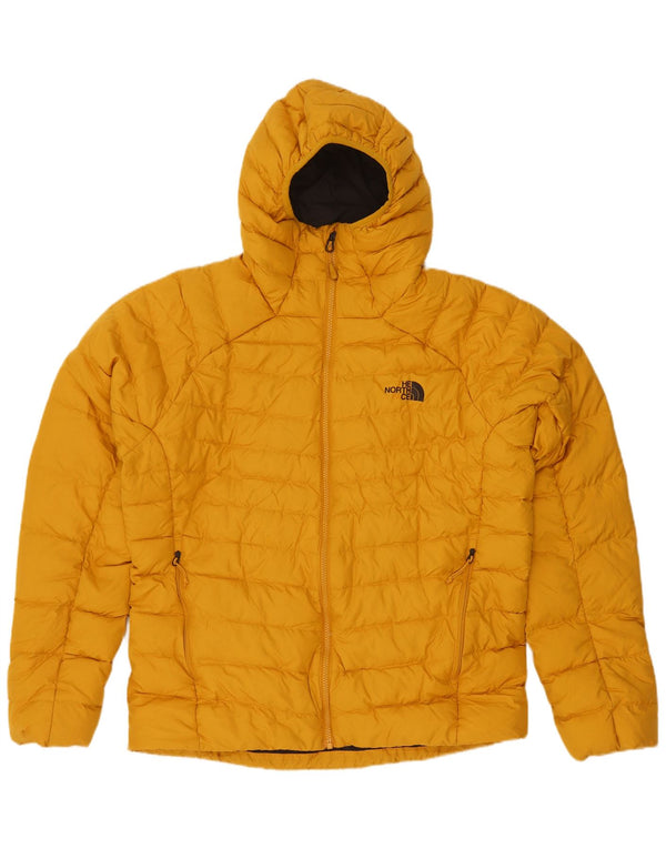 The North Face Veste rembourrée à capuche pour homme UK 40 Large Jaune Polyester
