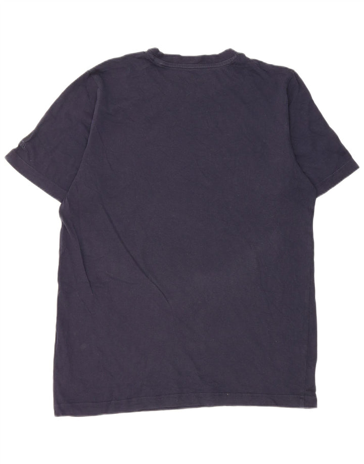 Adidas T-Shirt Graphique Homme Bleu Marine Moyen Coton