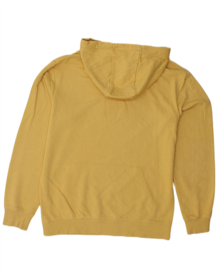 QUIKSILVER Pull à Capuche Graphique Homme Jaune Moyen Coton
