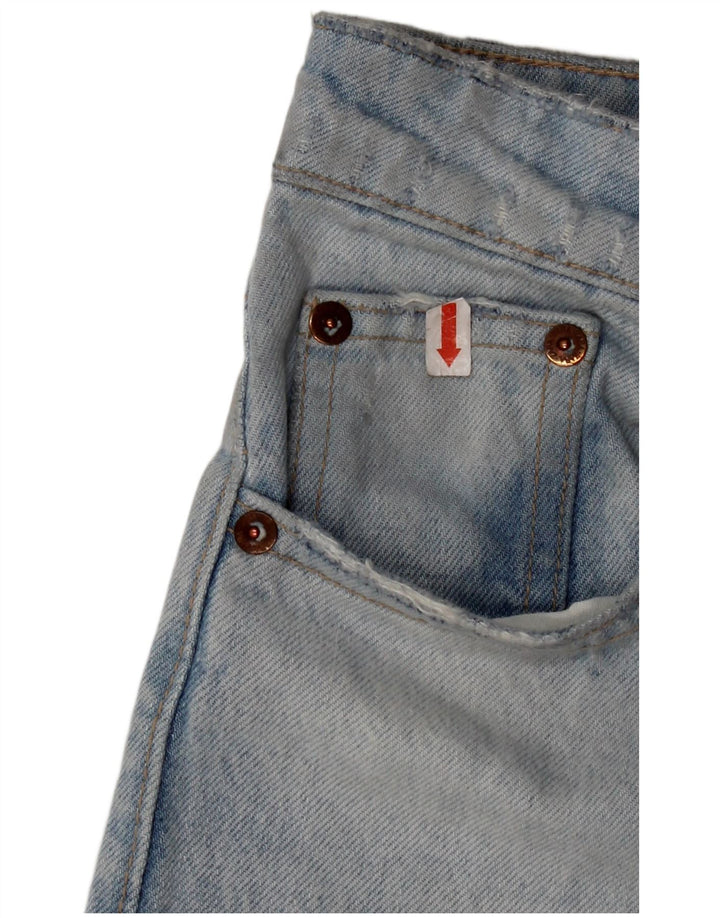 Jean droit femme ZARA EU 34 2XS W24 L26 bleu coton