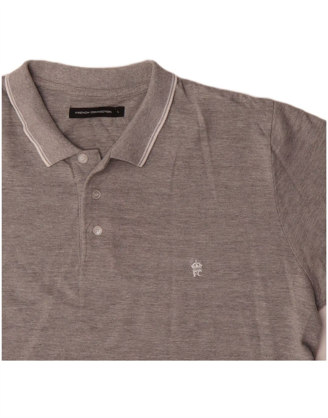 French Connection Polo Homme Grand Gris Coton