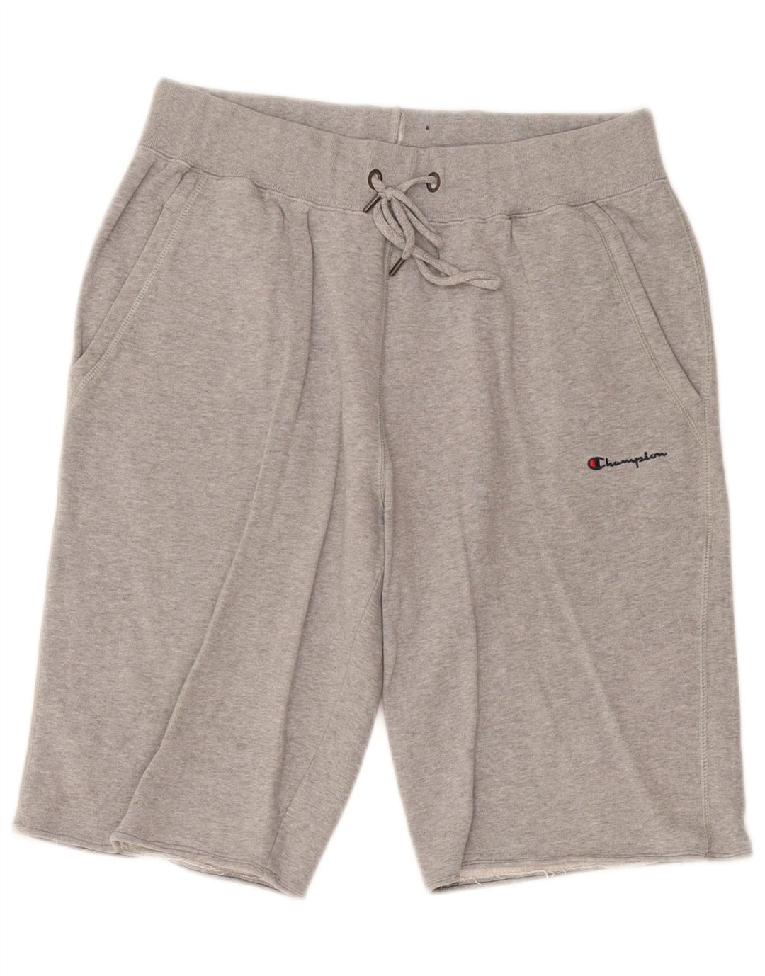 Champion Short de Sport Homme Grand Coton Chiné Gris