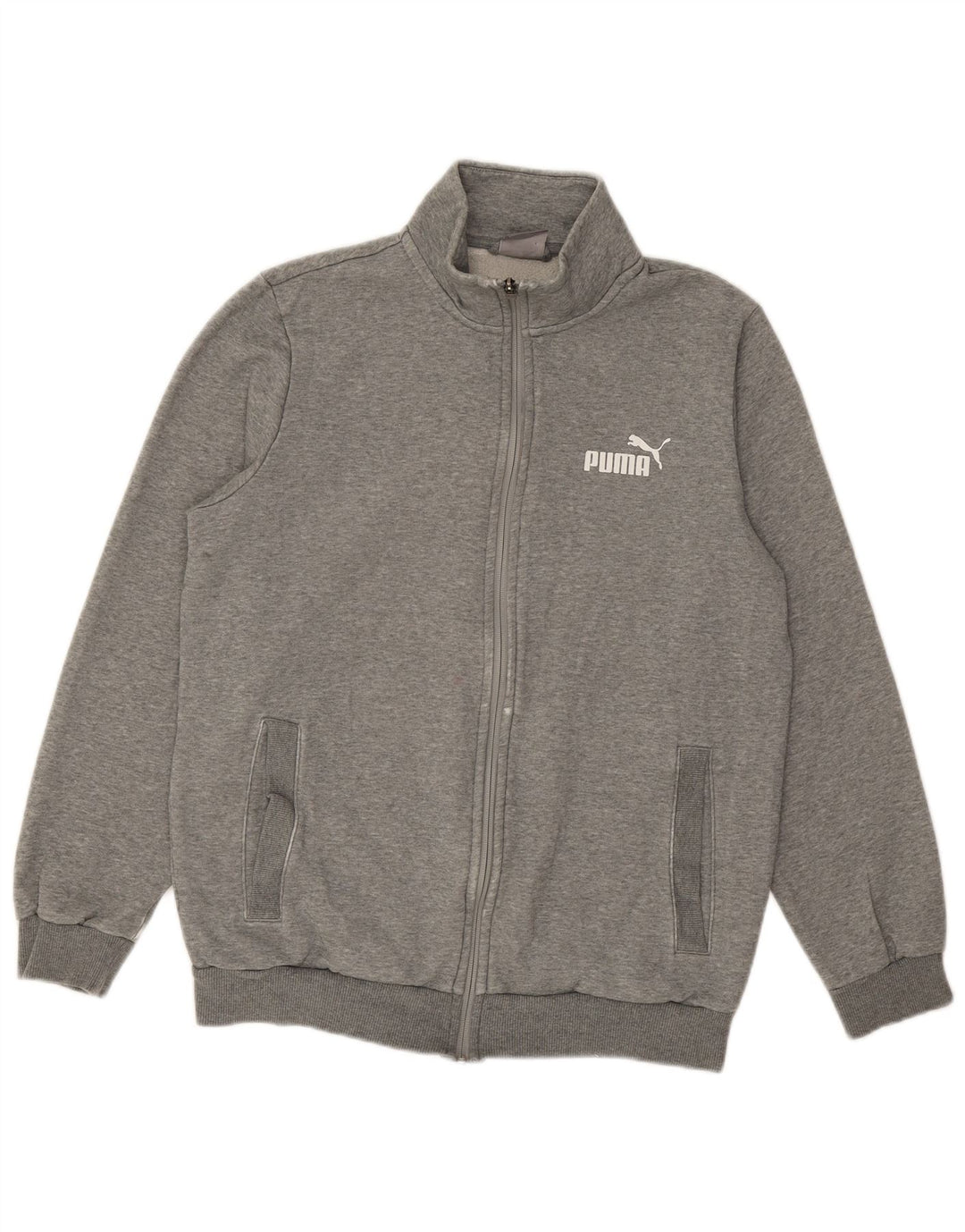 Puma Veste de Survêtement Homme Petit Gris Coton