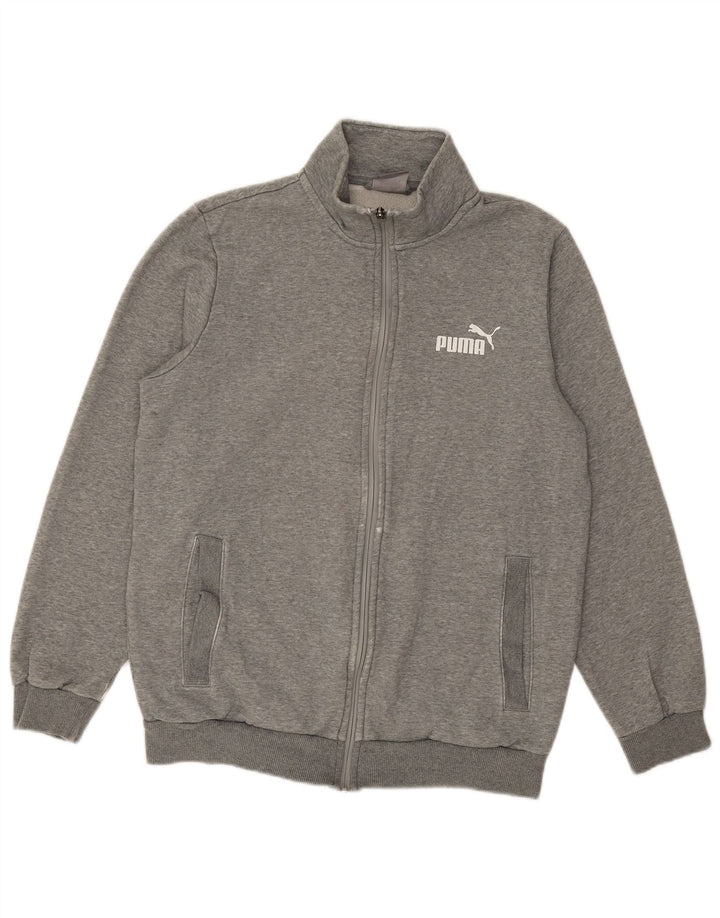 Puma Veste de Survêtement Homme Petit Gris Coton
