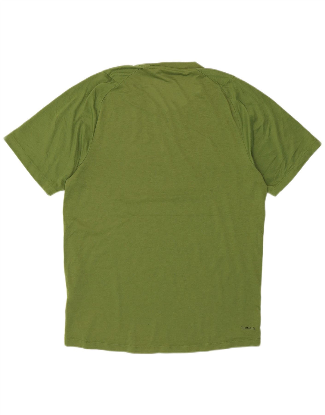 Adidas Hommes Climalite T-Shirt Haut Petit Vert Coton