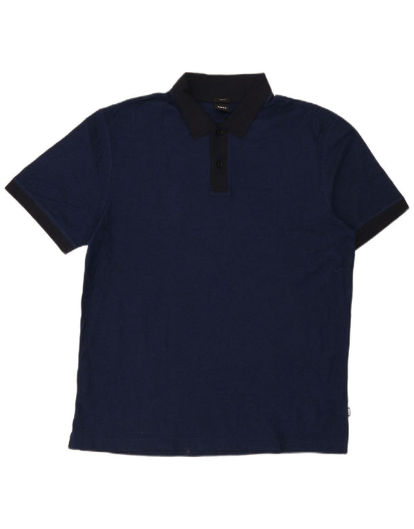 Hugo Boss Polo Slim Fit 2XL en coton bleu marine pour homme