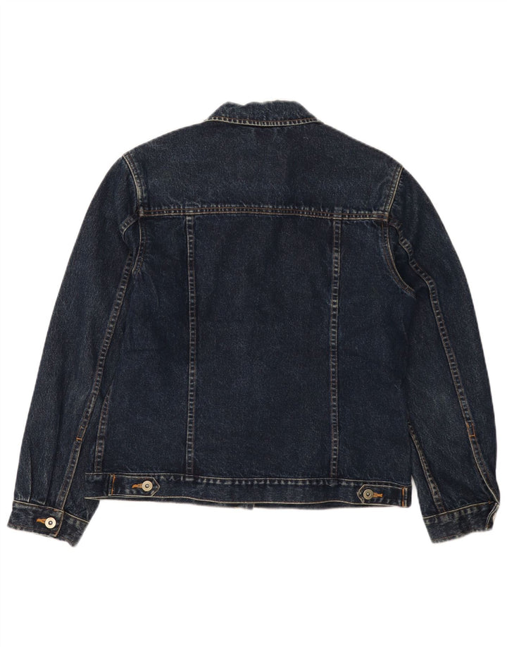 EDDIE BAUER Veste en jean pour femme UK 14 Bleu marine moyen en coton