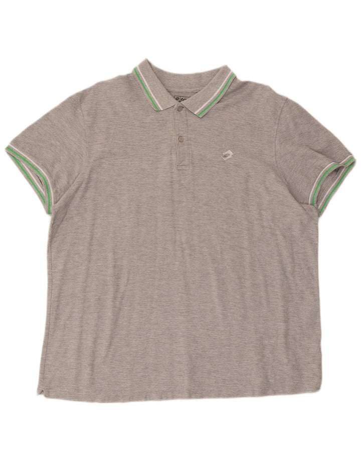 Lotto Polo Homme 2XL Gris Coton