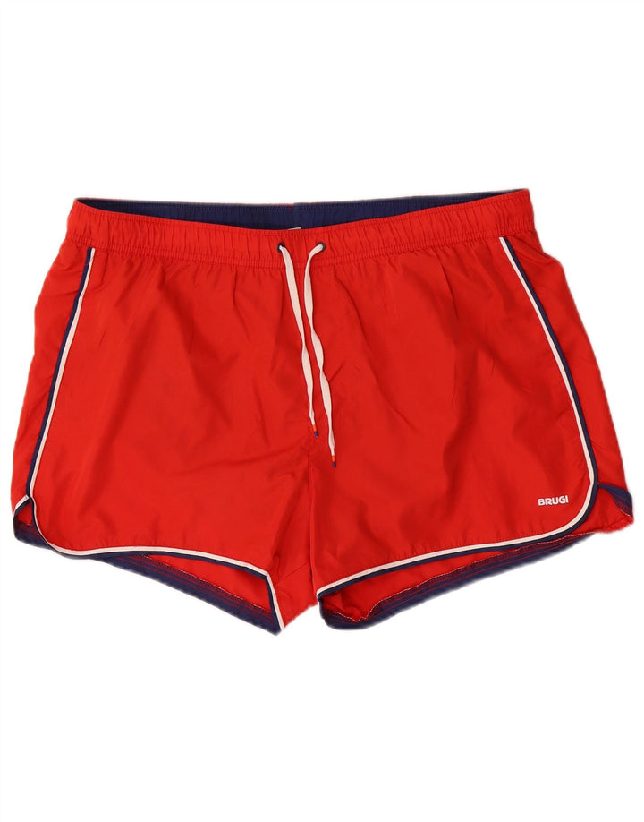 BRUGI Short de Bain Femme UK 18 XL Rouge Polyester