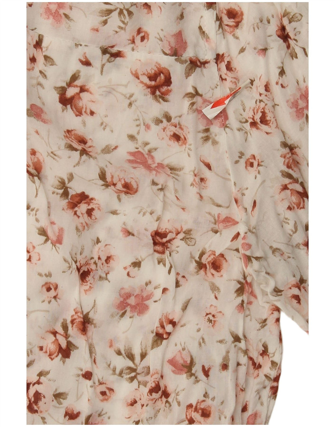 Zara Chemisier à manches 3/4 pour femme UK 14 Medium Blanc Floral