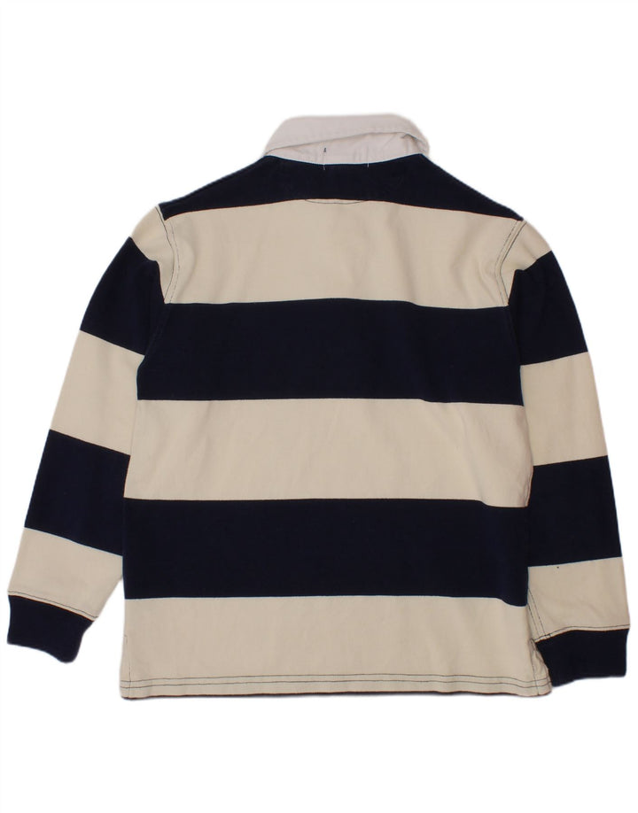 POLO RALPH LAUREN Polo Rugby Garçon 6-7 ans Blanc Cassé Rayé