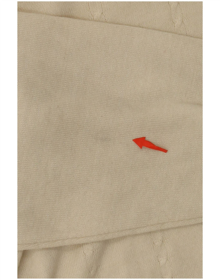 BIBO Femme Pull Col V IT 50 XL Laine Blanc Cassé