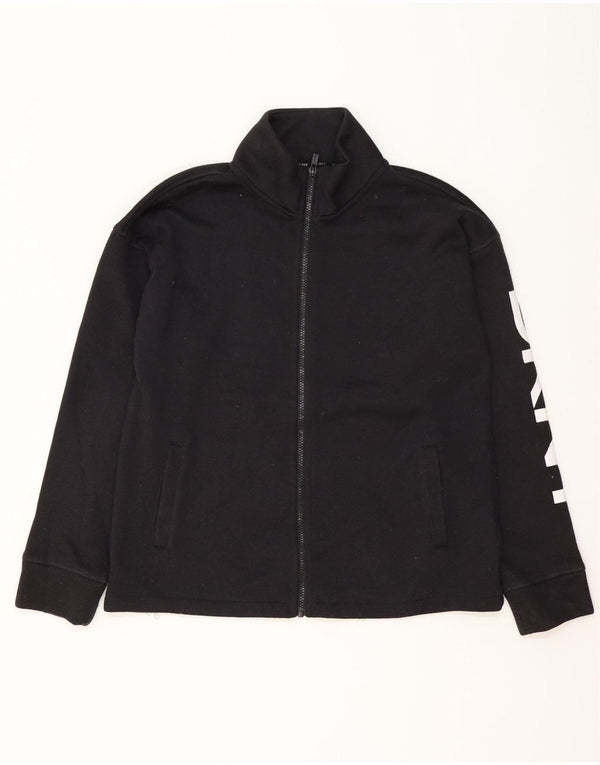 Dkny Veste de survêtement graphique pour homme en polyester noir moyen