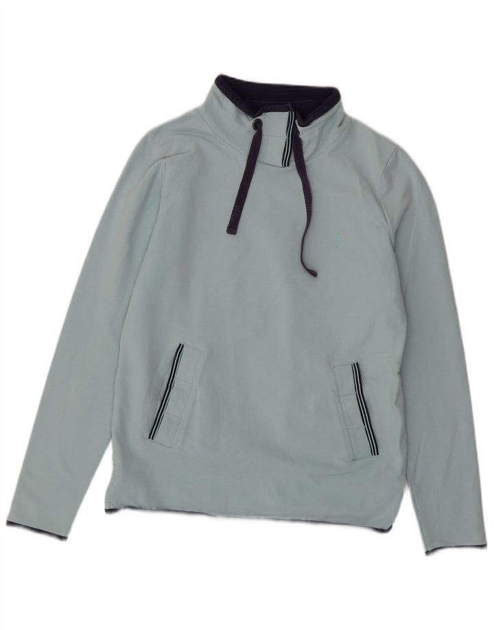 FAT FACE Sweat-shirt pour femme UK 16 Large Bleu Coton