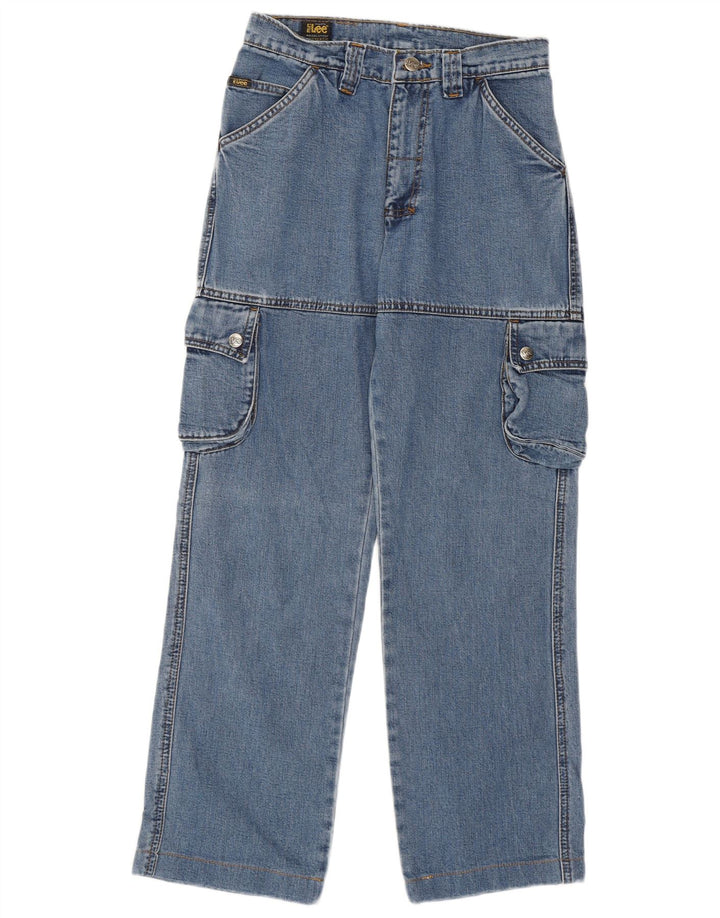 Lee Jean Cargo Droit Femme W27 L27 Bleu Coton
