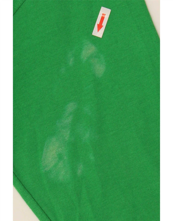 Zara Womens Crop Sweatshirt Jumper UK 10 Petit Vert Polyester