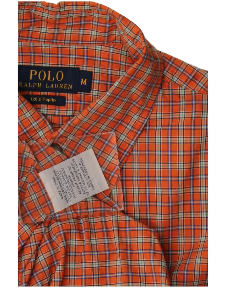 POLO RALPH LAUREN Chemise Homme Coton à Carreaux Orange Moyen