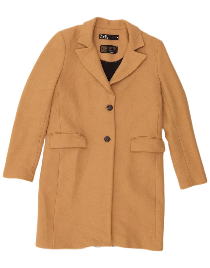 Zara Manteau Femme UK 12 Marron Moyen