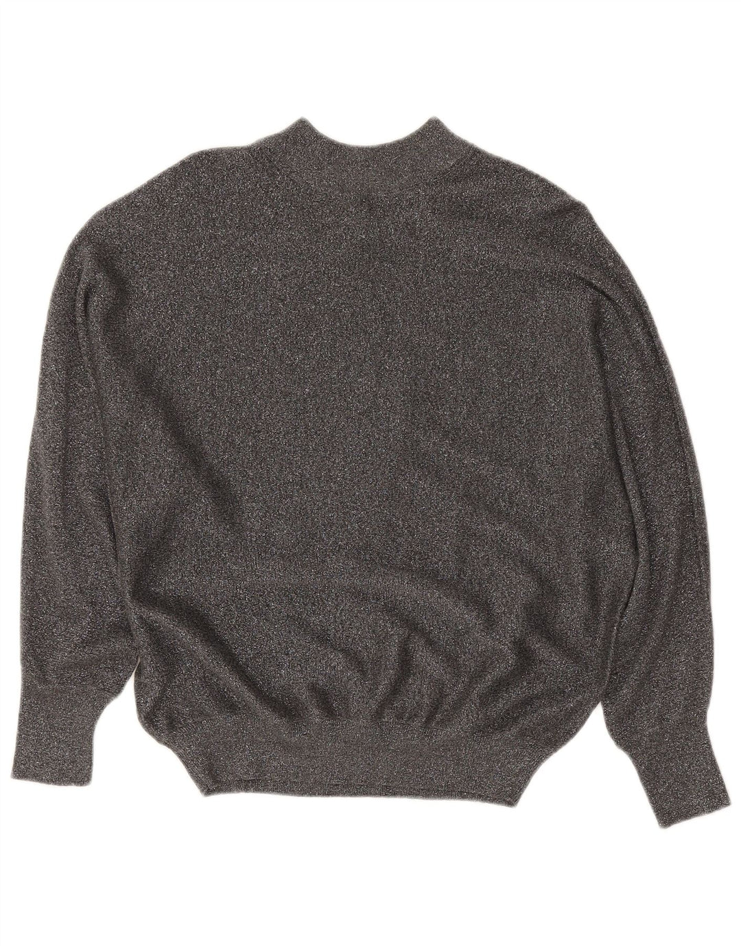 Marks & Spencer Pull col roulé pour femme UK 14 Gris moyen moucheté