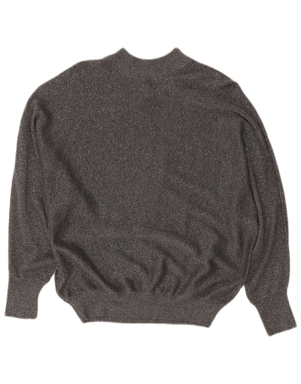 Marks & Spencer Pull col roulé pour femme UK 14 Gris moyen moucheté