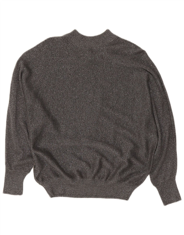 Marks & Spencer Pull col roulé pour femme UK 14 Gris moyen moucheté