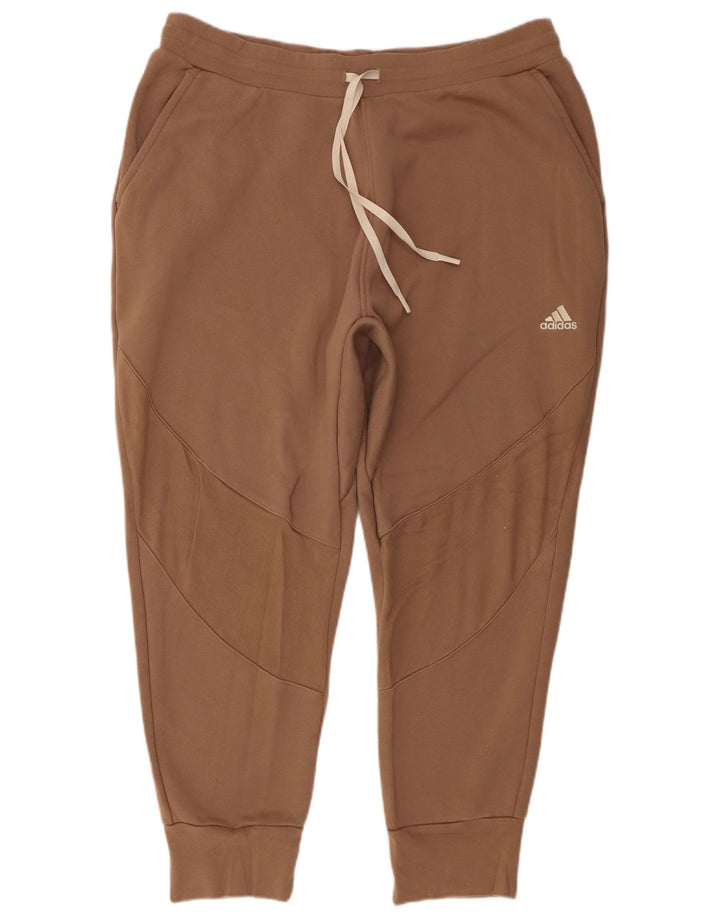 Adidas Pantalon de survêtement pour homme en coton marron 2XL