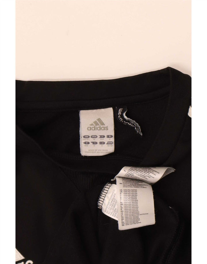 Adidas Climalite Sweatshirt Jumper UK 40/42 Medium Noir Polyester