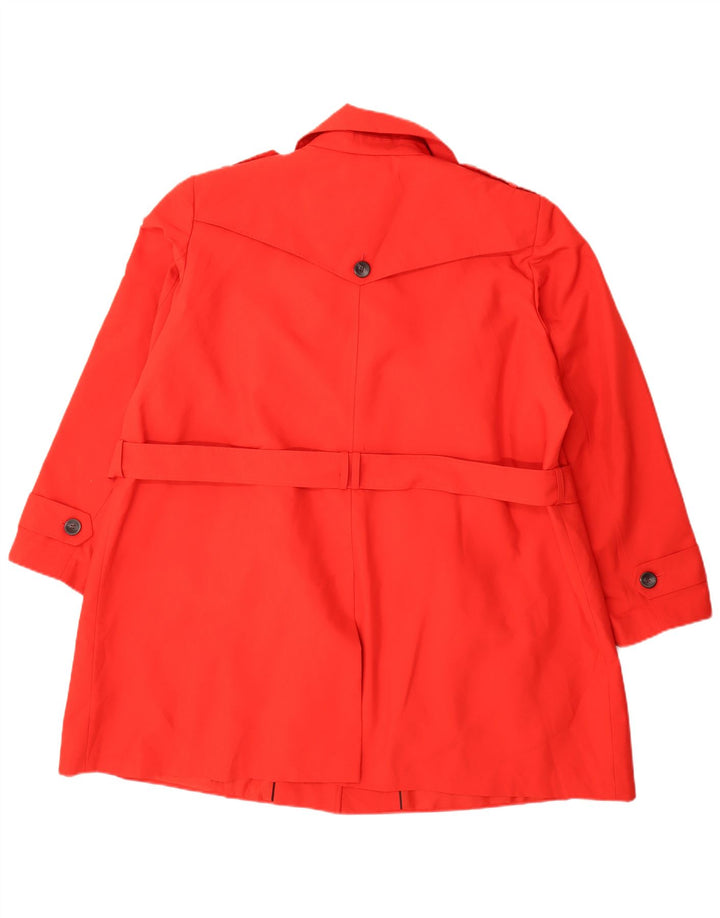 Marks & Spencer Trench-Coat Femme UK 26 5XL Rouge Polyester