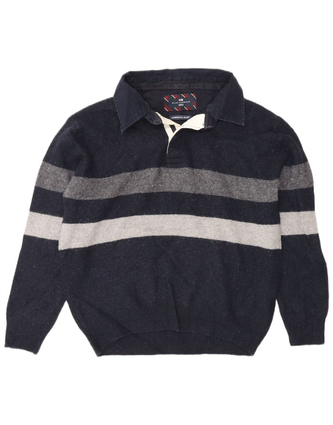 Marks & Spencer Pull à col polo Blue Harbor pour hommes, grand bleu marine