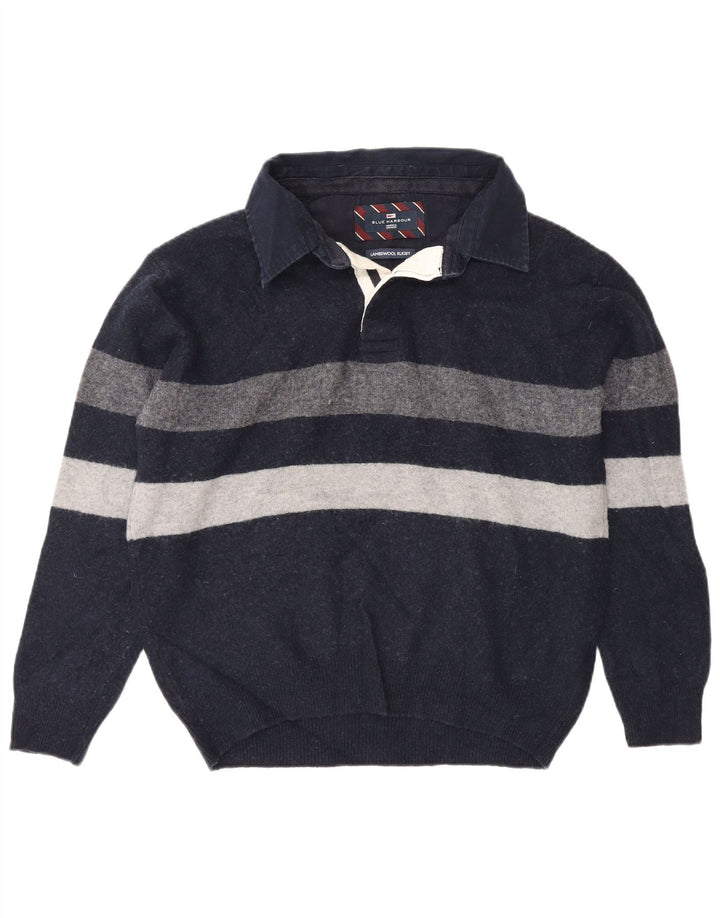 Marks & Spencer Pull à col polo Blue Harbor pour hommes, grand bleu marine