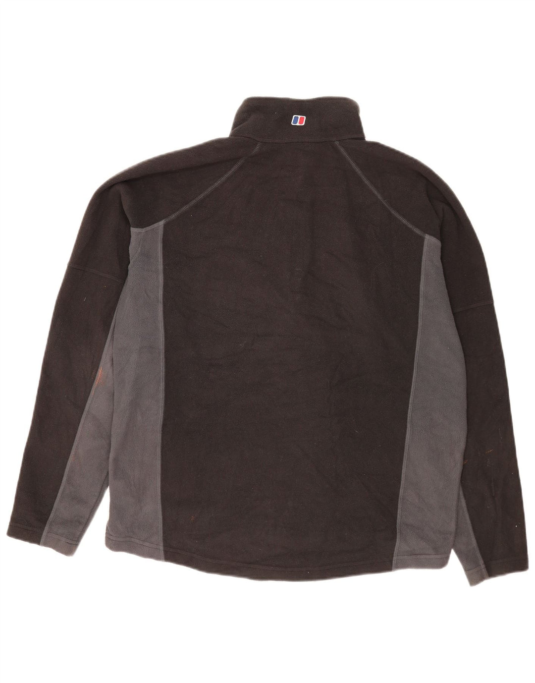 Berghaus Pull polaire à col zippé pour homme Large Noir Colorblock Polyester