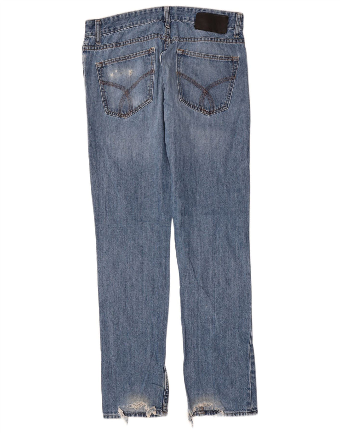 CALVIN KLEIN Jean Slim Homme W32 L32 Bleu Coton
