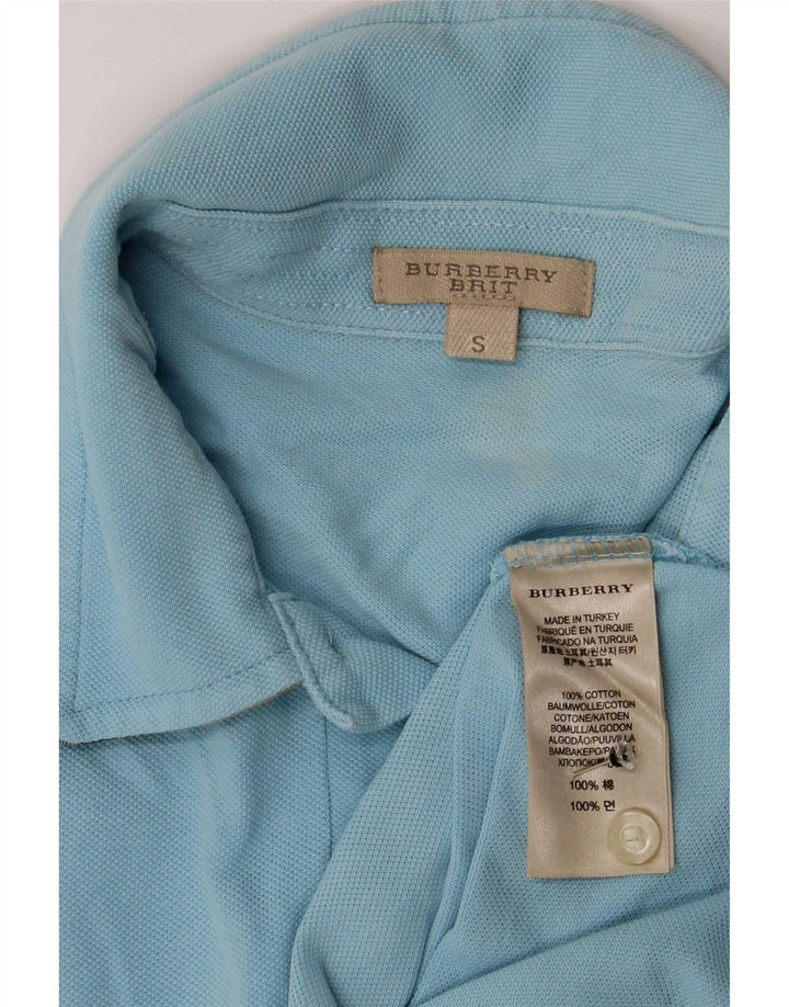 Burberry Polo BRIT Small Bleu Coton Homme
